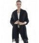 Niaiwei Cashmere Scarf Blanket Large Soft Pashmina Shawl Wrap For Men and Women - Black - CK185DG0AQ8