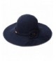 SIGGI Womens Hand-Crocheted Straw Floppy Sun Hat Foldable UPF Beading Decoration - 89035_navy - CX17YGEETD8