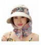 Ladies Summer Beach Cotton Big Brim Foldable Sun Floppy Sunblock Hat Hats Visor - Biege - CG12E5MN3LX