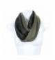 AN Winter Infinity Circle Scarf Delicate Black Floral Lace for Women - Olive - CL11GTSZ1FX
