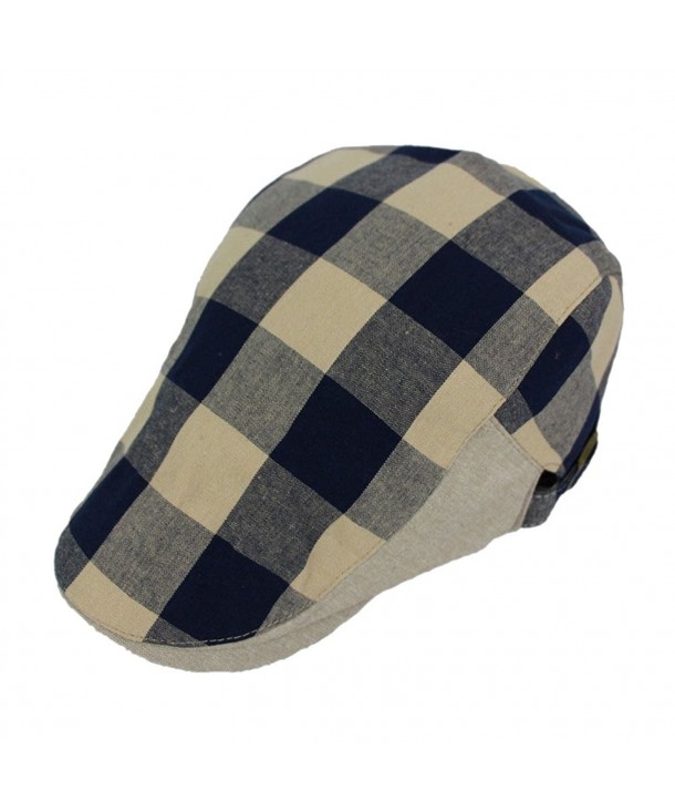 Idopy Colored Plaid Longshoreman`s Flat Cap Irish Ivy Newsboy Hat - 4 - C812FSEIZ1F