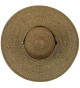 Womens Floppy Packable Brown Strap in Women's Sun Hats