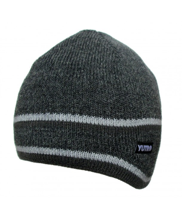 YUTRO Fashion Men's Thinsulate Wool Ski Winter Beanie Hat With Fleece Lining One Size - Grey - CV11QJ4IYKL