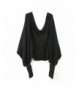 Foxnovo Fashion Korean Style Autumn Winter Unisex Knitted Scarf Cape Shawl with Sleeves (Black) - CV120HYJN21