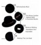 Panama Hat Adjustable Fedora Vintage Trilby in Women's Fedoras