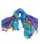 NOVAWO Women's Particular Rainbow Butterfly Print Scarf/ Shawl/ Wrap - Sky Blue - CI11ORWJL3V