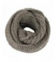 Jemis Women' s Super Soft Winter Knit Warm Infinity Scarf - Brown - CX1270MV907