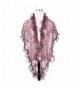 Elegant Sheer Shine Lace Floral Fashion Scarf Shawl Wrap - Different Colors - Purple - C3124J3FHJT
