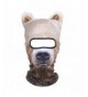JIUSY 3D Animal Ears Fleece Thermal Hood Balaclava Neck Warmer Face Mask - Bear MDD-12 - CU189EUG49Z