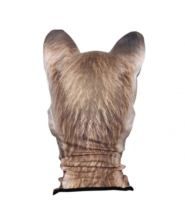 3D Animal Ears Fleece Thermal Hood Balaclava Neck Warmer Face Mask Bear ...
