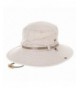 WITHMOONS boonie Leather DW8340 Beige in Men's Sun Hats