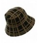 Plaid Bucket Hat Black Khaki W15S42D in Women's Bucket Hats