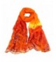 Sunward Fashion Beautiful Womens Ladies Flower Pashmina Shawl Wrap Beach Scarf - Orange - C0122V1DEKP
