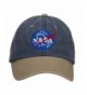 NASA Insignia Embroidered Washed Two Tone Cap - Navy Khaki - CP124YMJ3GD