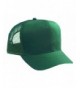 Otto Caps Cotton Twill Pro Style Mesh Back Caps/Trucker Caps - Dark Green - CG11U5JU035