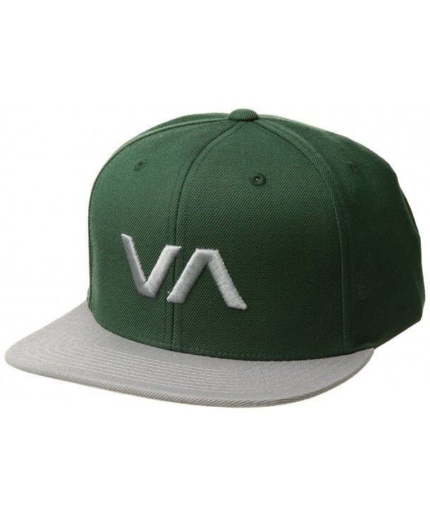 RVCA Men's VA Snapback II Hat - Forest/Grey - CX17YI32K7Y