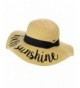 C C Womens Crushable Embroidered Sunshine in Women's Sun Hats