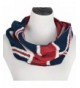Unisex Soft Winter Knit UK British Flag Union Jack Infinity Loop Circle Scarf - CT12MOKZWJJ