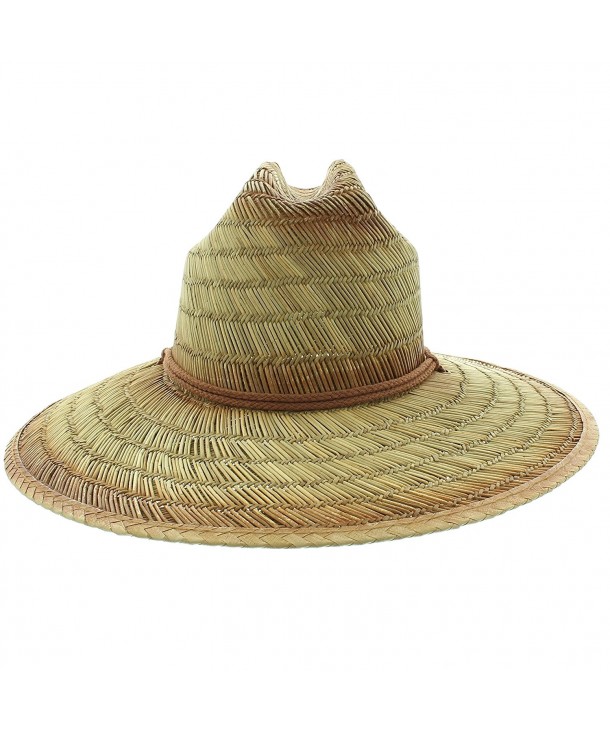 JFH Men's Sonoma Prints Pierside Straw Sun Hats - 25 Styles - Brown Tarnish - C018474H0ON