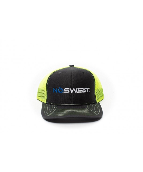 No Sweat NoSweat Baseball Caps - Charcoal/ Neon Yellow - CC185483KZY