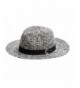 YUUVE Women's Wool Felt Wide Brim Fedora Hat Strap Caps Winter Panama Hat - Grey - CS186L5TC0Z
