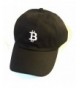 Black Bitcoin Adjustable Embroidered Hat - CY1880KAZL6