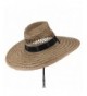 Designed Band Wide Brim Straw in Men's Sun Hats