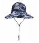 Dingshang Outdoor UV 40+ Summer Sun Caps Boonie Hat Adjustable Fishing Cap - Blue Camouflage - CY1883SIUQ3