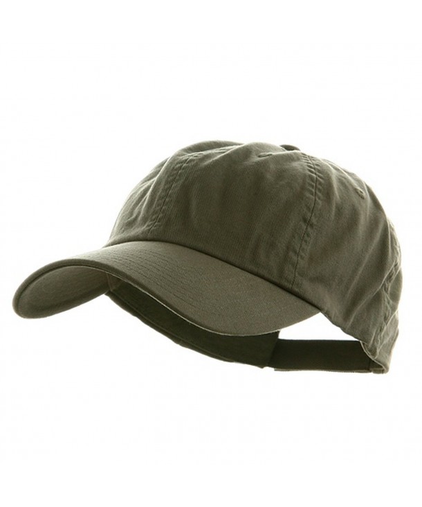 Mega Cap Low Profile Velcro Adjustable Cotton Twill Cap- Olive-One Size - CU1281GPPB5