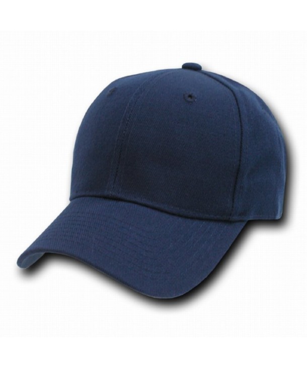 Decky Orgianl NAVY BLUE Fitted Baseball Caps Size Cap - 7-5/8 - - C2119Q4REIJ