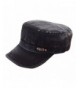 Sunsen Unisex Adjustable Classic Army Plain Retro Hat Cadet Military Cap - C51261AHT5R