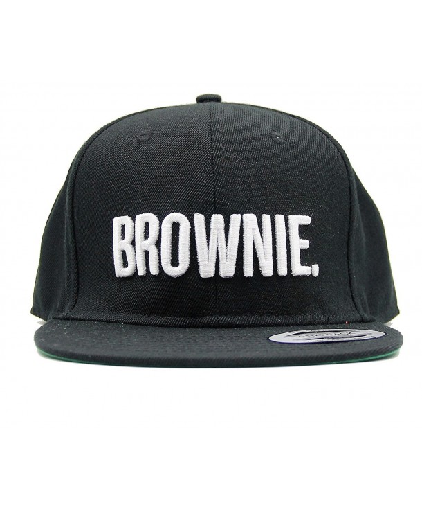Brownie Snapback Fashion Embroidered Snapback Caps Hip-Hop Hats - C512H8HSG5Z