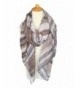 GERINLY Women's Scarves: Gorgeous Geo Print Oblong Wrap Scarf - Brown - CH126EN24HP