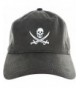 Dad Hat Cap - Jolly Roger Embroidered Adjustable Baseball Cap - Dark Green - CV12HX6YQG9
