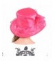 HISSHE Womens Church Wedding Pink in Women's Sun Hats