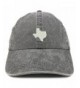 Trendy Apparel Shop Texas State Map Embroidered Washed Cotton Adjustable Cap - Black - CJ185LU98YE