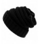 Parisianchic Unisex Oversized Baggy Slouchy Thick Winter Beanie Hat Black - CB12NENVD1X