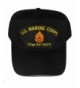 U.S. MARINE CORPS SSGT RETIRED HAT with Staff Sergeant Rank In The Center cap - BLACK - Veteran Owned Business - CE12GQY78MD