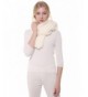 Anboor Luxurious Knitted Scarf White in Cold Weather Scarves & Wraps