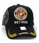 United States Marine Corps Retired Black Baseball Cap - CJ128T2G1U5