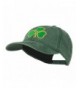 St Patricks Clover Embroidered Washed
