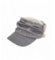 Trendy Cotton Grey 2-Tone Soft Cadet Cap Hat - CV11L57NTJN