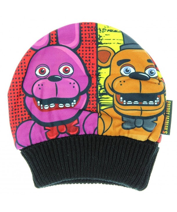 Five Nights at Freddy's Fazbear's Pizza Four Panel Beanie Hat Cap Youth Size - CG12N30P0CD