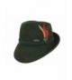 Essence Of Europe Gifts Men's Austrian Wool Hat W/ Feather - Green - CU11LND1NPL