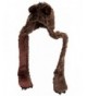 D&Y Women's Animal Long Armed Trapper Hat With Paws - Brown - CQ116GQB7H9