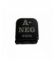 A- NEG Blood Type Laser Etched Hat Clip Black - CG12GDG6BNL