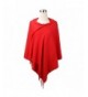 Mysuntown Blanket Pashmina Tassels Soft Red in Wraps & Pashminas