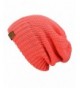 NYFASHION101 Exclusive Two Way Cuff & Slouch Warm Knit Ribbed Beanie - Coral - CV125H8EWRX