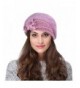 VBIGER Women Winter Rabbit Fur Knit Hat Warm Beanie Hat Beret Hat For Women Lady - Purple - CI1287BP48N