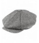 Jaxon Marl Tweed Big Apple Cap - Black - C01147S8UX7